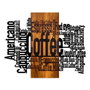 Wallity Coffee Mixed - Accesorio decorativo de pared en nogal y negro